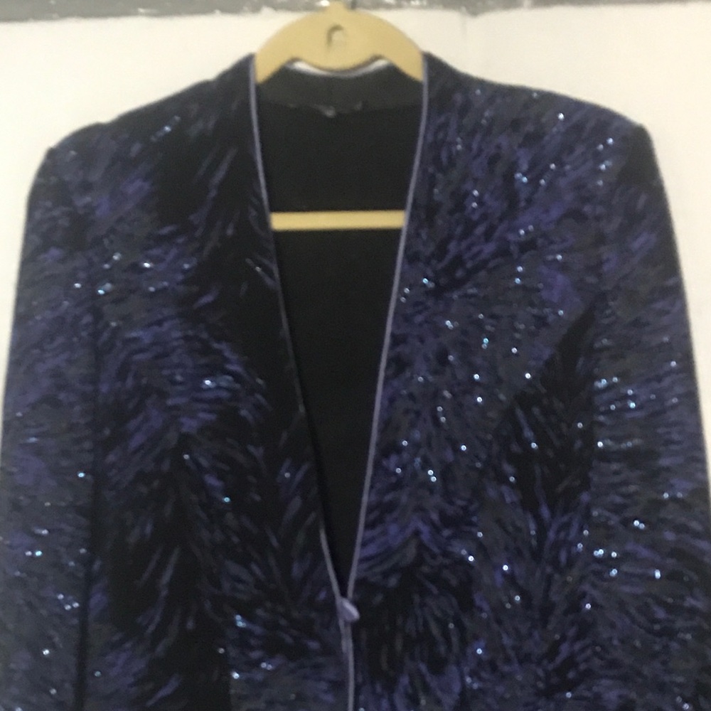 Black Glittery Blazer by Onyx Nite